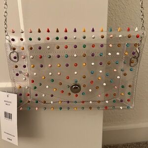 Steve Madden - Clear/Multi-color studded purse